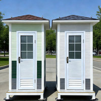 Toilettes mobiles de camping de luxe en acier de haute qualité, unité de douche extérieure, toilettes portables, mini-conteneur sanitaire