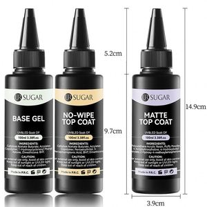 Top <span class=keywords><strong>Coat</strong></span> UV Gel pour Ongles de 100 ml, Couche de Finition, Renforcement, <span class=keywords><strong>Base</strong></span> <span class=keywords><strong>Coat</strong></span> pour Salon de Beauté, <span class=keywords><strong>Utilisation</strong></span> de Recharge - Product Image 5