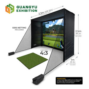 Indoor Golf <span class=keywords><strong>Simulator</strong></span> Behuizing Met Scherm Interactieve Projector Games Interactieve Muur Projectie Spel Golfsimulator Voor Thuis - Product Image 2