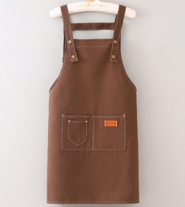 High Quality Cross Back Canvas Cotton Bib <b>Work</b> <b>Apron</b> for Men Women for Kitchen Coffee Shop Artist <b>Work</b> Home Cleaning - Product Image 6