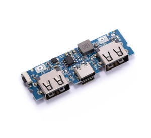 พอร์ตชาร์จ Type-C ชิป IC แบบ USB คู่ วงจรรวม พาวเวอร์แบงค์ โมดูลเพิ่มกำลังไฟ 2.4A บอร์ด DIY แบบพกพา 5V - Product Image 3