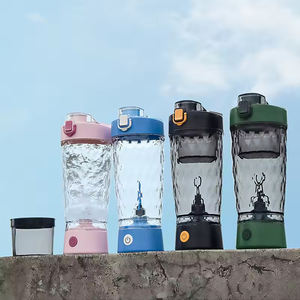 Fonwhy personalizado USB recargable Fitness deportes eléctrico para botella de coctelera polvo de proteína automático para mezcla de suero de leche plástico - Product Image 6