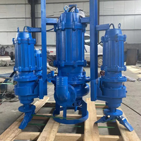 Pompe de transfert de boue submersible ZJQ à conception anti-colmatage, corps en acier inoxydable, turbine en alliage de chrome élevé, pompe de retrait de sable