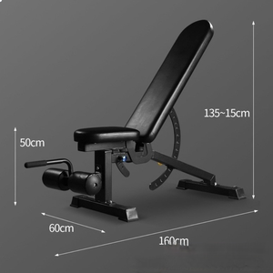 <span class=keywords><strong>Banc</strong></span> de musculation multifonctionnel réglable KJ en acier, à charge libre, inclinable/déclinable/plat, pour curls et press de triceps - Product Image 4