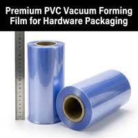 Film d'emballage sous vide transparent en PVC bleu JIJID pour l'emballage de composants électroniques, de pièces automobiles et de matériel.