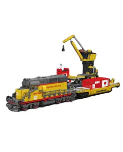 liangjun 12027 World Railway Series~SD40-2 Diesel-Lokomotive elektrische Leistungsplatte Block Dekoration Kinderspielzeug Geschenk