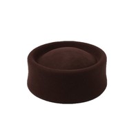 Chapeau Rétro Français en Laine pour Femme, Béret d'Hiver à Calotte Ronde, Style Hôtesse de l'Air, Casquette Formelle Hepburn pour Robe Courte