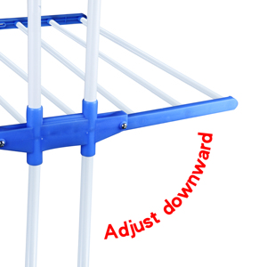 Nhà gấp Kính thiên văn sàn đứng đôi cực quần áo giá có thể gập lại treo vải khô Giá kim loại sắt quần áo máy sấy giá - Product Image 5