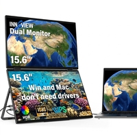 Monitor Portátil Ultra Delgado de 15.6 Pulgadas, Pantalla IPS Mate de 1080P y 60Hz, con Tipo C y HDMI para Laptop, Mac, Windows, Oficina y Juegos
