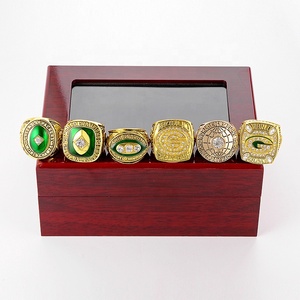Venta caliente Green Bay Packaging Workers' Championship Ring Set de 6PCs Sports Ring para Fans Collect Conmemorative Set - Product Image 3