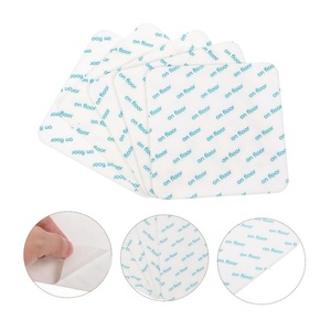 Washable & Reusable Carpet <b>Sticker</b>, 10*10cm White Rug Grippers for Laminate Floor, White Non-Slip Carpet Grippers - Product Image 2