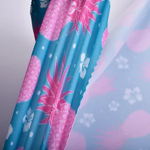 Customized Digital Print Nylon Spandex 4 Way Stretch Swimsuit Fabric For Swimwear Sportswear Yoga Activewear