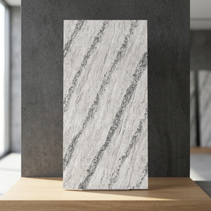 Ama-zon White Double Charge Vitrified Porcelain Tiles Modern Marble Look for Residential Commercial Floors - Product Image 1