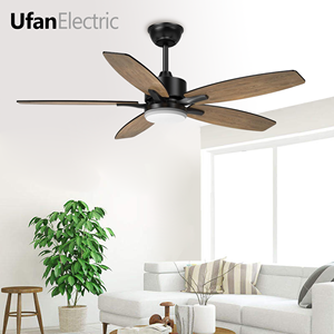 Hiện đại 42 inch LED quạt trần với điều khiển từ xa kim loại xây dựng 6 tốc độ 5 Blades DC động cơ cho phòng khách trong nhà sử dụng - Product Image 4