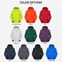 Veste Softshell Technique Homme Marque Blanche T800 Imperméable 350g Doublure Polaire Coupe-Vent à Capuche Logo Personnalisé S-5XL OEM
