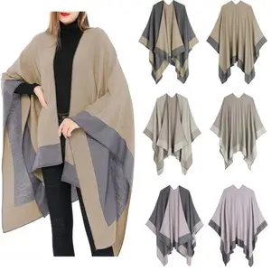 2022 New Trend Europe America Women Classic Cashmere Pashmina Scarf Minimalistic Style Scarves And Shawls