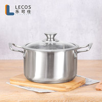 LECOS Best Seller 2025 Accessoires de cuisine Casseroles Ensemble de cuisson coréen 6 pièces en acier inoxydable Ensembles de casseroles en vrac