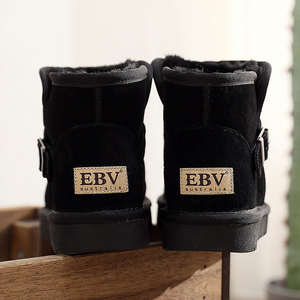 Botas de Nieve de Invierno con Parte Superior de PVC EBV 2025 para Mujer, Forro de Algodón, Diseño Moderno, Duraderas, Antideslizantes - Product Image 5