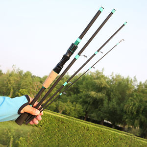 1.65m 1.8m 2.1m commercio all'ingrosso spiaggia pesca in quattro parti in fibra di vetro luce mare canne da pesca portatile esca canna da pesca per andare pesca - Product Image 3