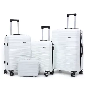 Hot Sale High Quality 4 Wheels Travel Suitcase Set 4 Trolley Soft Luggage Set For Travel