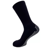 Chaussettes de compression sportives antibactériennes 7A avec logo personnalisé, 35 % coton peigné, maille respirante, antidérapantes, pour la course et la gym