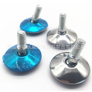 Patas Ajustables para Muebles de 38 mm de Acero Inoxidable con Película Azul, Tornillo M8 M10, Almohadilla de Protección para Muebles de Oficina - Product Image 1