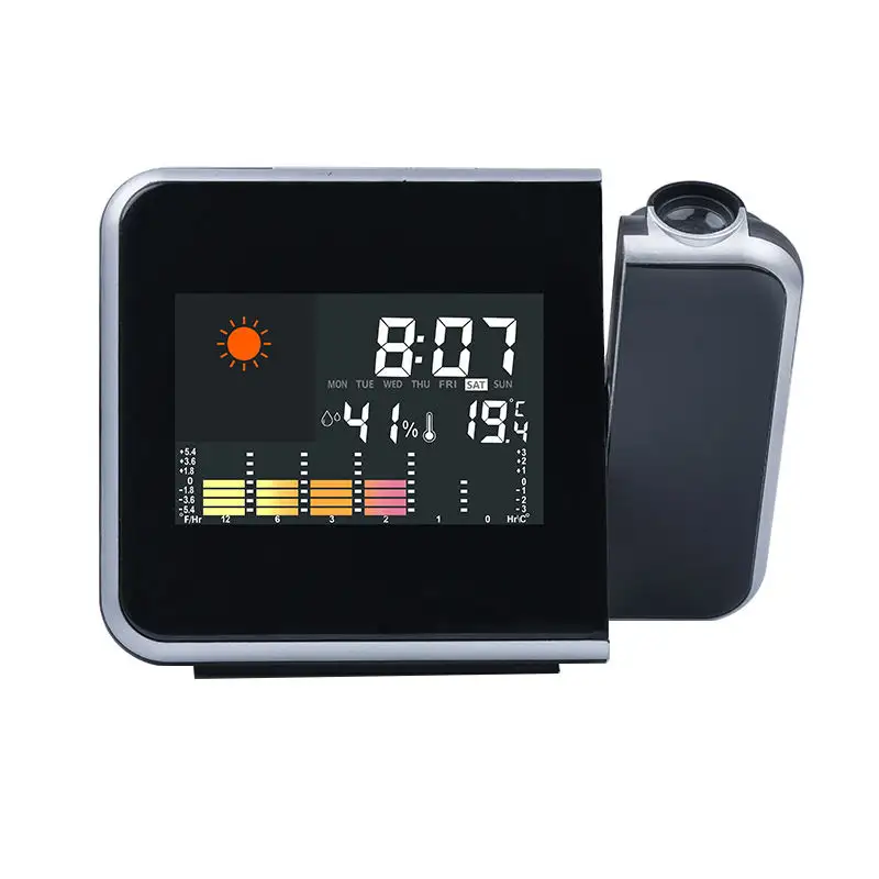 Smart Electronic Led Weather Forecast Digital Projection Alarm Clock