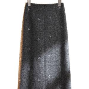 2025 <b>Winter</b> Style Super Cute Wool <b>Midi</b> <b>Skirt</b> for Women Bow Print A-Line Straight Bodycon Pencil <b>Skirt</b> Office Lady New Style - Product Image 5