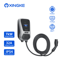 Intelligente Ladelösung AC-Ladepunkt 7kW 32A Typ 2 EU-Steckdose Wallbox Bluetooth EVSE