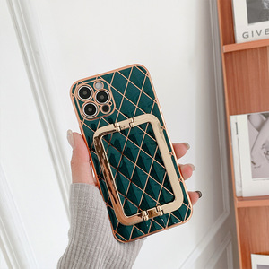<span class=keywords><strong>Coque</strong></span> de téléphone portable en cuir pu, accessoire avec support en or, pour Samsung S9plus <span class=keywords><strong>s21</strong></span> <span class=keywords><strong>ultra</strong></span> note 20 <span class=keywords><strong>ultra</strong></span> - Product Image 2