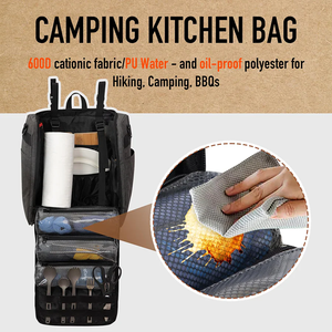 Mochila de 17 Litros para Camping, Barbacoa, Picnic, Actividades de Cocina al Aire Libre, Bolsas de Almacenamiento para Cocina, Mochila de Picnic para Exteriores - Product Image 6