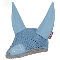 Voile anti-mouches pour chevaux en maille tricotée de qualité supérieure, avec logo personnalisé, respirant, bonnet d'oreille souple pour l'équitation de spectacle et l'extérieur