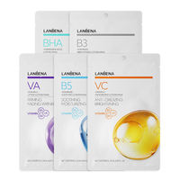 Masque en hydrogel LANBENA à la vitamine C et VA, éclaircissant, anti-taches, antioxydant, purifiant, hydratant, masque facial en feuille, masque BHA, masque pour le visage
