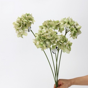 Fiori Decorativi per Matrimoni e Feste, Grandi Fiori Artificiali in Seta, Ortensie <span class=keywords><strong>Viola</strong></span> <span class=keywords><strong>Scuro</strong></span> in Vendita, per Laurea, Festa della Mamma, Fatti a Mano - Product Image 2