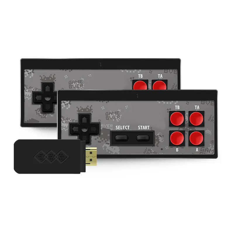 Vente en gros Mini console de jeu Tv prix d'usine lecteur de jeu bâton Ps5 consoles de jeux vidéo rétro classique 600 en 1 4k boîte noir HD