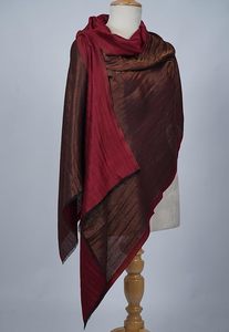 Elegant Reversible Zari Stole for Women Soft Dual Tone Designer <b>Shawl</b> <b>Wrap</b> Lightweight Luxury Fashion Accessory for Daily - Product Image 5