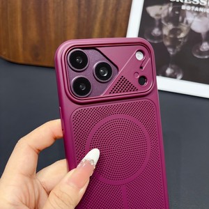เคสโทรศัพท์มือถือแบบแม่เหล็กด้าน รุ่น Fashion Cooling สำหรับ iPhone 18 Pro Max 17 16 15 พร้อมกรอบกล้องแบบเปลี่ยนได้ ฝาหลังแข็ง - Product Image 4