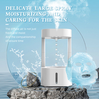 Humidificateur électrique de gouttes de pluie d'eau de diffuseur anti-gravité télécommandé intelligent avec la lumière de nuit de changement de couleur de LED