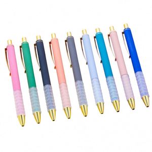 Custom Logo <b>Colorful</b> Soft Grip Ballpoint <b>Pen</b> New Design Retractable Plastic <b>Pen</b> with Logo Printed for Office and School Use - Product Image 4