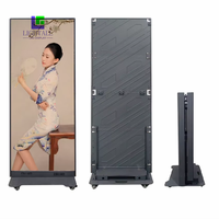 Écran LED portable intelligent pour publicité intérieure P1.2, affichage d'affiches LED pour centre commercial 640x1920mm