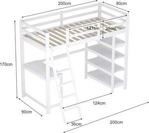 <span class=keywords><strong>Lit</strong></span> <span class=keywords><strong>superposé</strong></span> pour enfants en bois blanc <span class=keywords><strong>Lit</strong></span> mezzanine pour enfants <span class=keywords><strong>avec</strong></span> clôture de sécurité et tiroir de <span class=keywords><strong>bureau</strong></span> Cabine <span class=keywords><strong>Lit</strong></span> Rangement Escaliers - Product Image 6