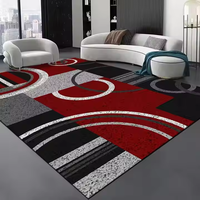0094 Große Plüsch-Teppiche & Sets Komfort Neu Definiert Faltbarer Geometrischer Muster-Teppich für Schlafzimmer Wohnzimmer