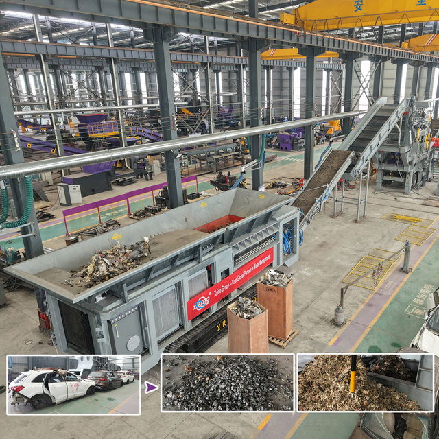 Fully Automatic Metal Crusher Scrap Iron Steel Car Aluminium Non-Ferrous Metal Crushing and Sorting Line