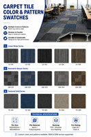 Panneau de plancher surélevé modulaire en acier avec finition de surface à motif tapis