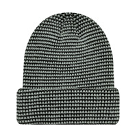 Gorro de punto tipo gofre con forro de satén, personalizable con logotipo, superventas, para exteriores, con efecto desgastado, gorro tipo calavera