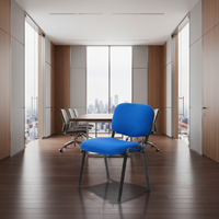 Chaises de conférence commerciales empilables au design moderne avec tissu ergonomique et base en métal pour événements, écoles, hôtels, bureaux