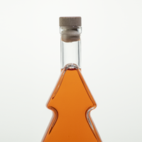 Árbol de Navidad Premium a medida 500 m Ron whisky vodka gin licores botella de vidrio con tapón de corcho LGG-09