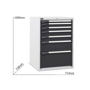 Fami Master de 714x726x1000มม. ลิ้นชักอุตสาหกรรมทูโทนพร้อมลิ้นชัก7ลิ้นชัก2000กก - Product Image 6