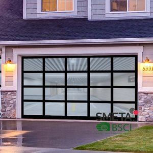 <span class=keywords><strong>Porte</strong></span> de <span class=keywords><strong>garage</strong></span> <span class=keywords><strong>sectionnelle</strong></span> automatique isolée LONGTAI avec cadre en verre et <span class=keywords><strong>porte</strong></span> piétonne indépendante - Product Image 6