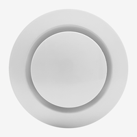 Diffuseur rond réglable en ABS pour intérieur, couvercle de ventilation détachable, aérateur d'air frais pour système CVC